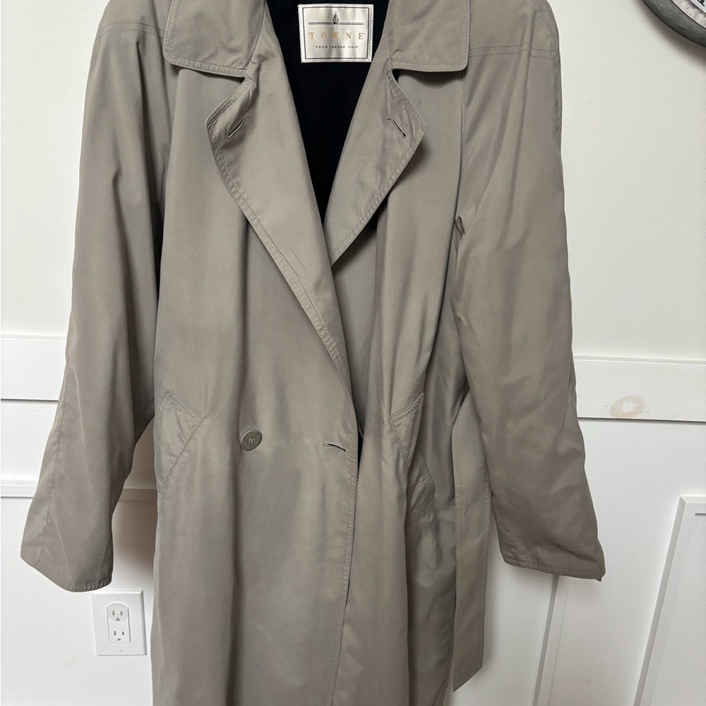 torrid Taupe Long Trench Coat by London Fog VTG